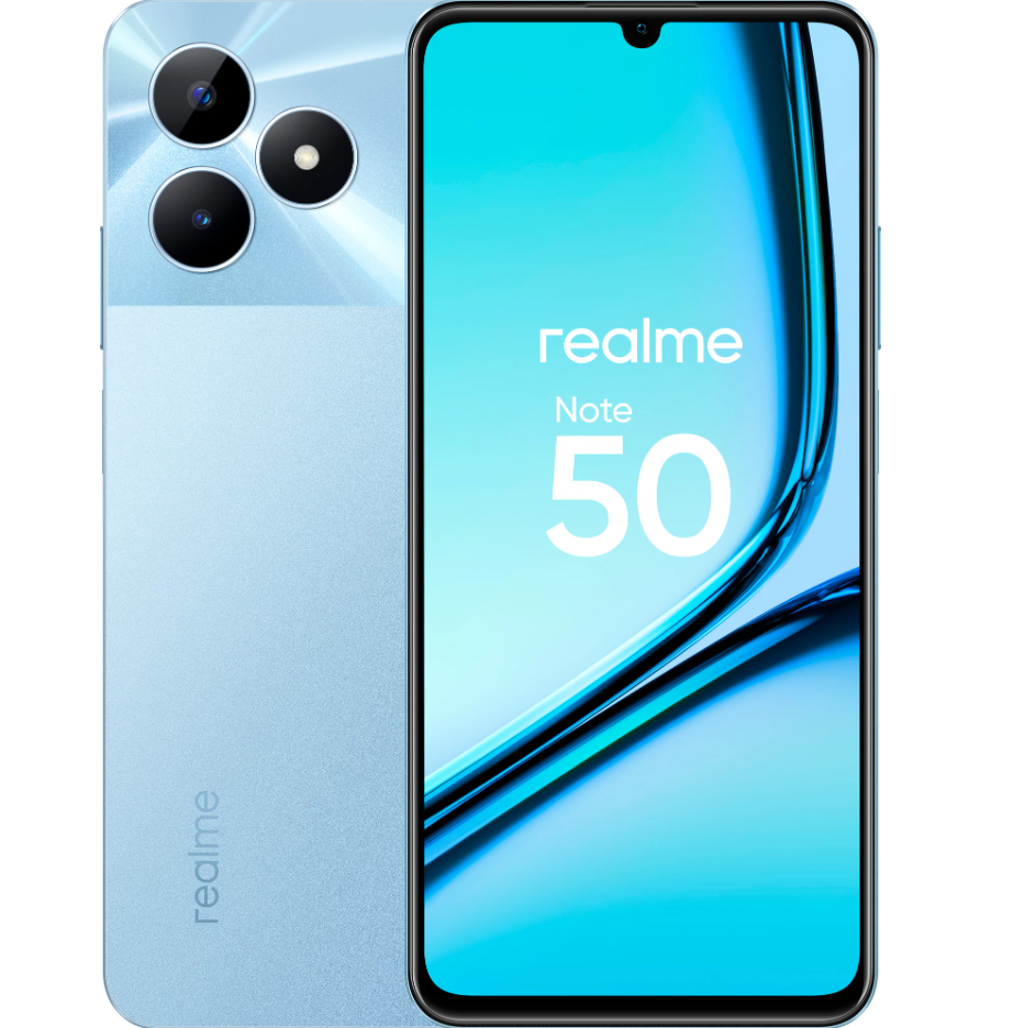 Смартфон realme Note 50 4/128 ГБ RU, Dual nano SIM, небесно-голубой