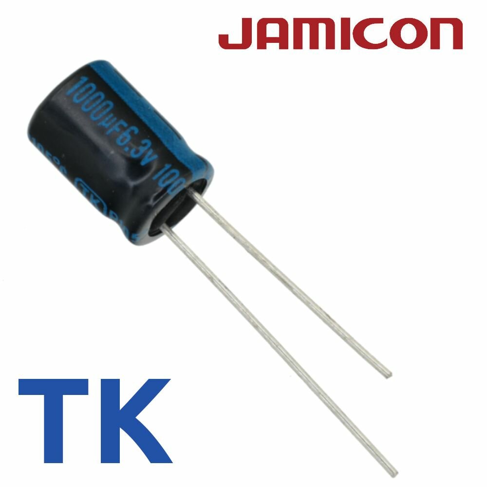 1000мкФ 6,3В / TK / 8x11 / 105 С / конденсатор электролитический (15шт)