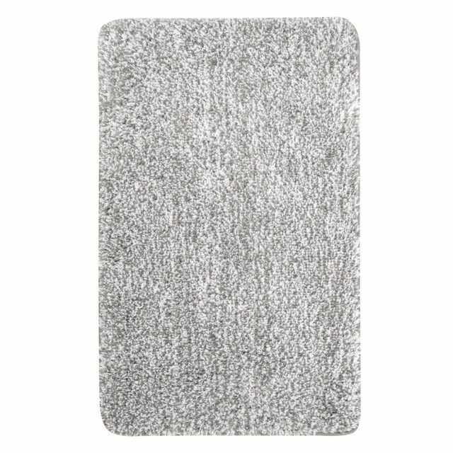 Коврик для ванной 50х80см микрофибра серый