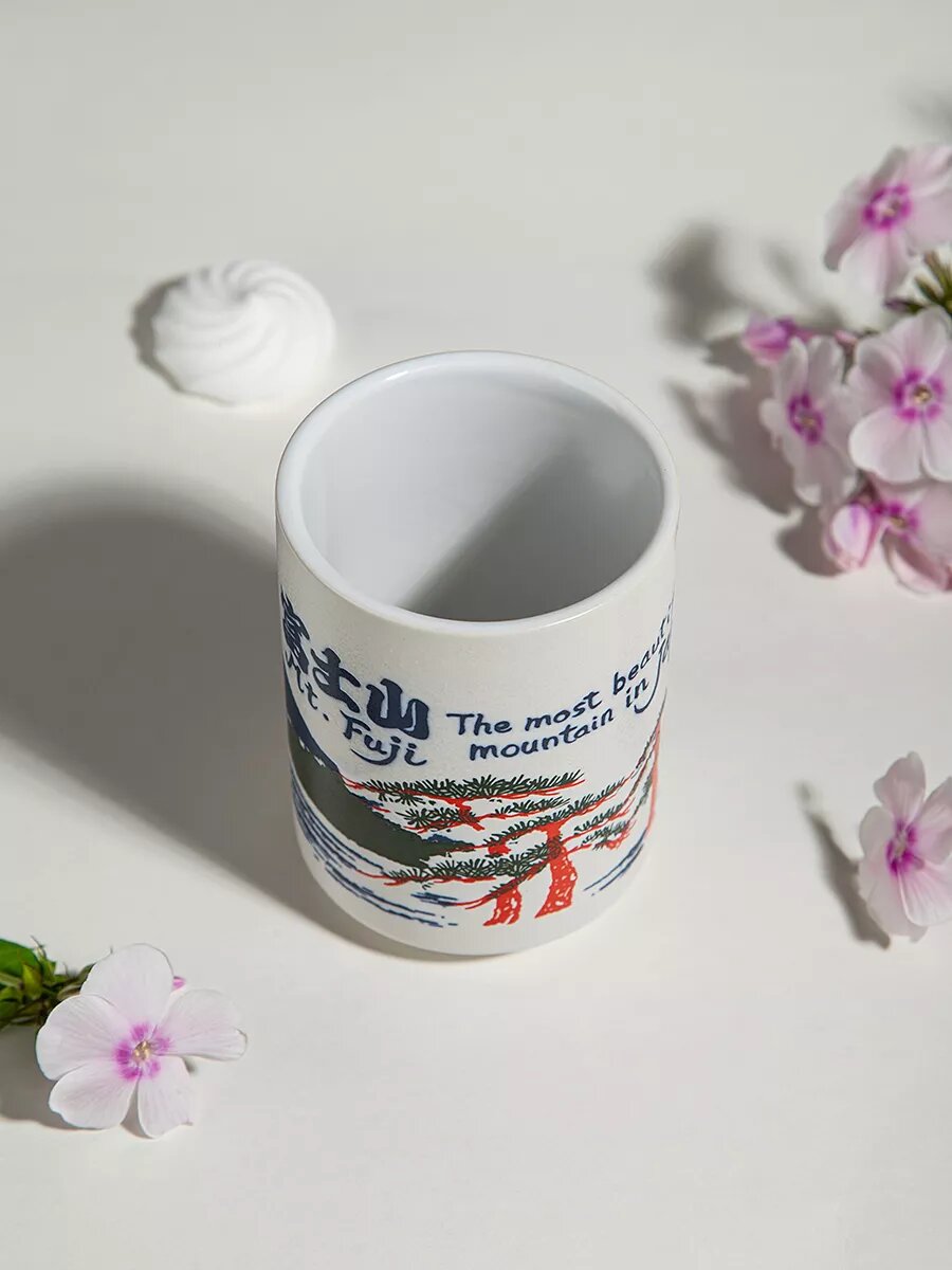 Стакан DB HOMME Японский стиль , керамика , синий цвет , 1 шт. — фото 1