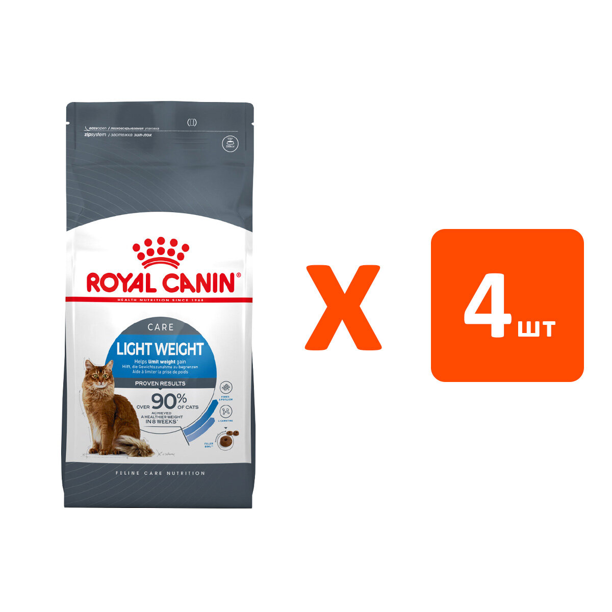 ROYAL CANIN LIGHT WEIGHT CARE диетический для взрослых кошек 0,4 кг х 4 шт