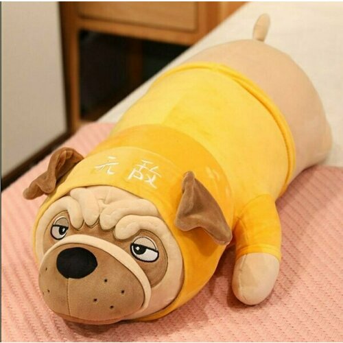 Мягкая игрушка CUTE TOYS Мопс 50 см в кофте жёлтый 750₽