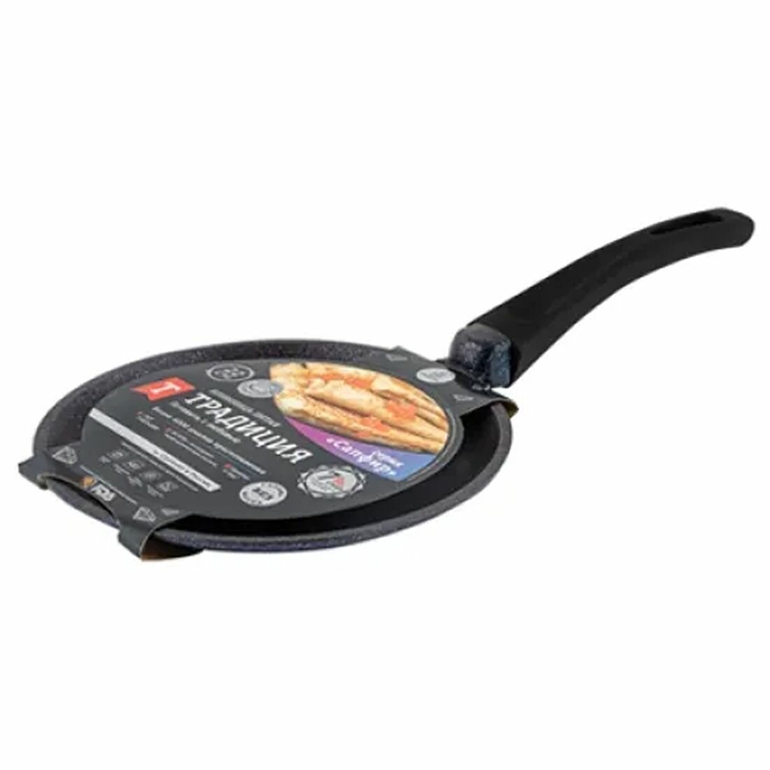 Блинница 22см "Традиция Сапфир", литая, антипригарное покрытие, алюминий