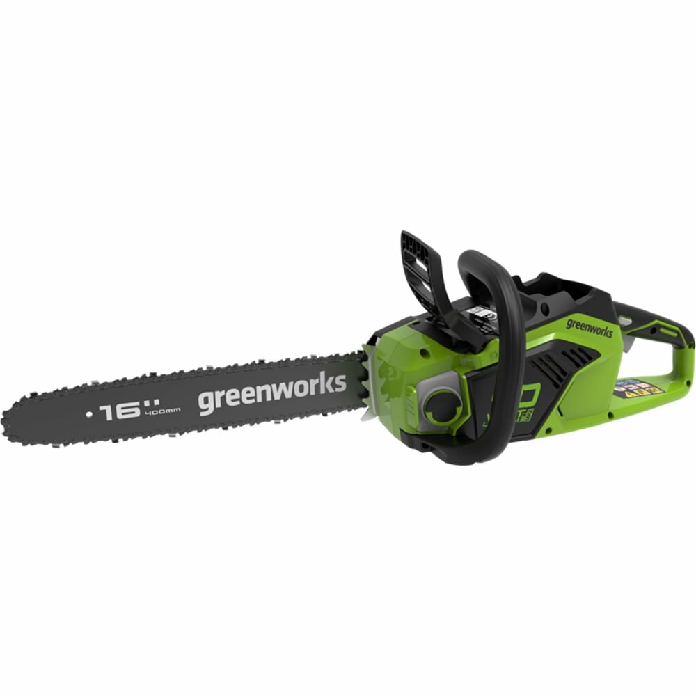 Цепная пила аккумуляторная GreenWorks GD40CS18 40V 40 см бесщеточная до 1.8 КВт с 1хАКБ 2Ач c USB и ЗУ 2005807USB2