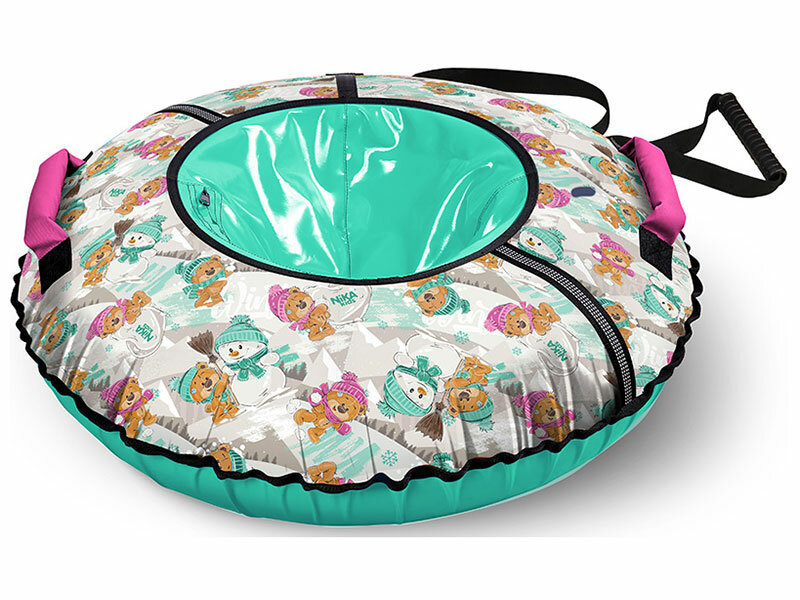 Тюбинг Ника принтованный (ТБ2К-85) с забавными медвежатами