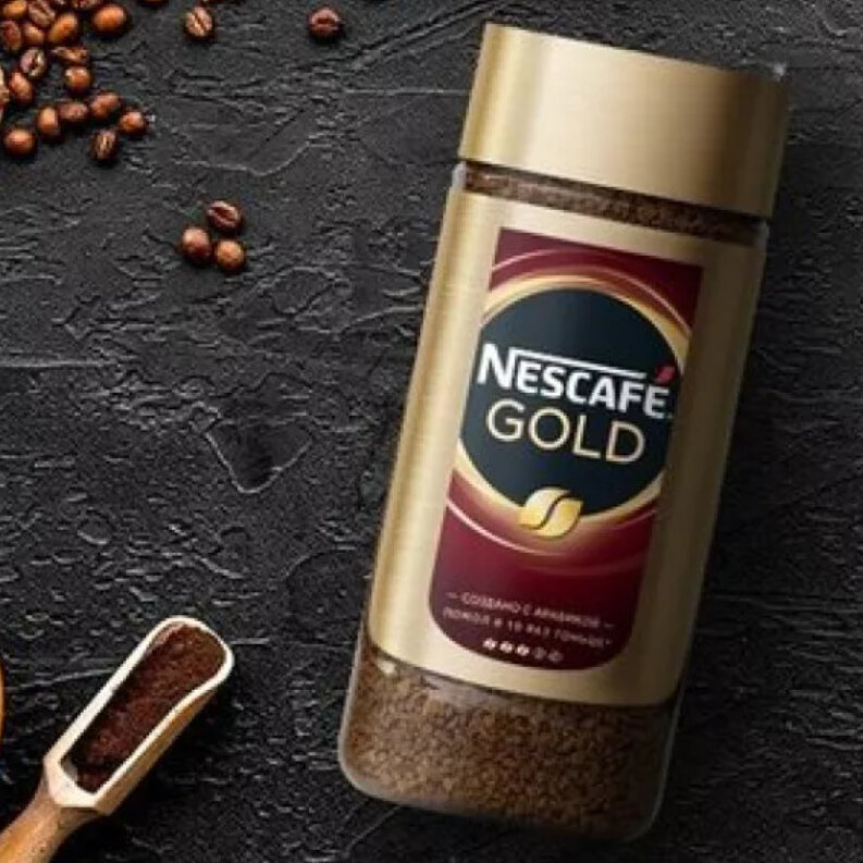 Кофе растворимый Нескафе Nescafe Gold 2 штуки по 190гр - 380гр — фото 1