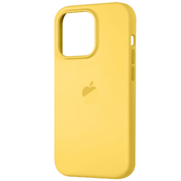 Чехол iPhone 14 Pro Silicon Case Sun Glow (MagSafe) c LOGO, желтый