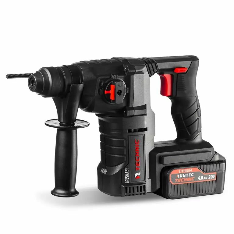 Перфоратор аккумуляторный RUNTEC TECHNIC 2.5Дж, 20В, 2*4Ач, 900Вт RUNTEC RT-EH900T