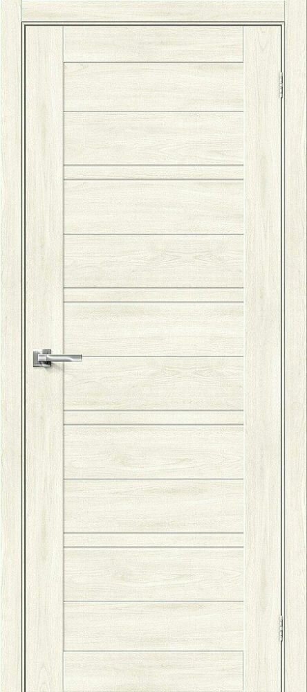 Межкомнатная Дверь с Экошпоном Bravo Браво-28 Nordic Oak / Magic Fog 800x2000мм (Полотно 1шт) / Браво.