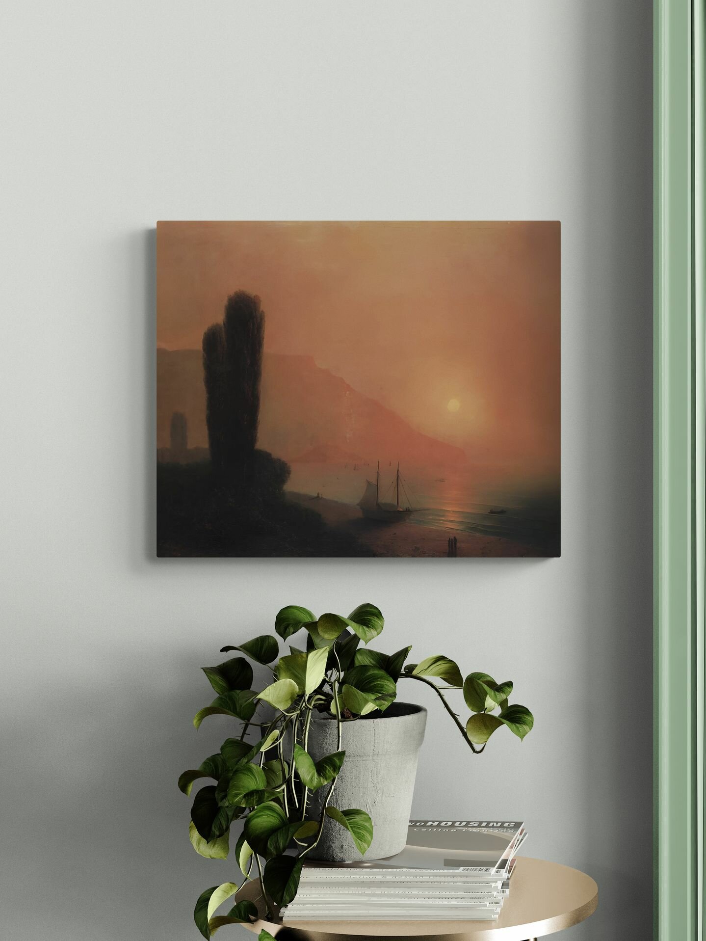 Айвазовский Иван Константинович "Ночь в Крыму" 50х40 — фото 1