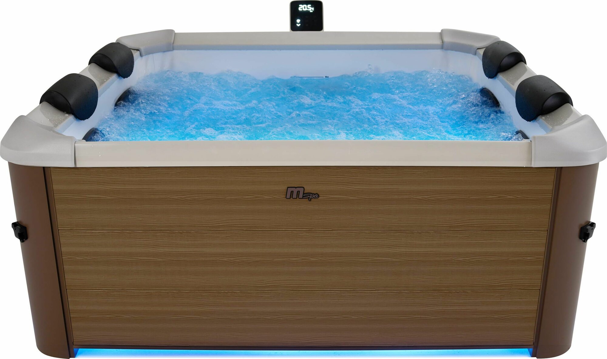 СПА бассейн 160х160х65см Oslo Amber 850л  квадратный  гидромассаж  аэромассаж  4 коробки A B C D