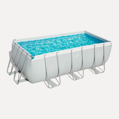 Изображение товара Бассейн каркасный Bestway Power Steel 56457, 412х201х122см, 8124 л, серый