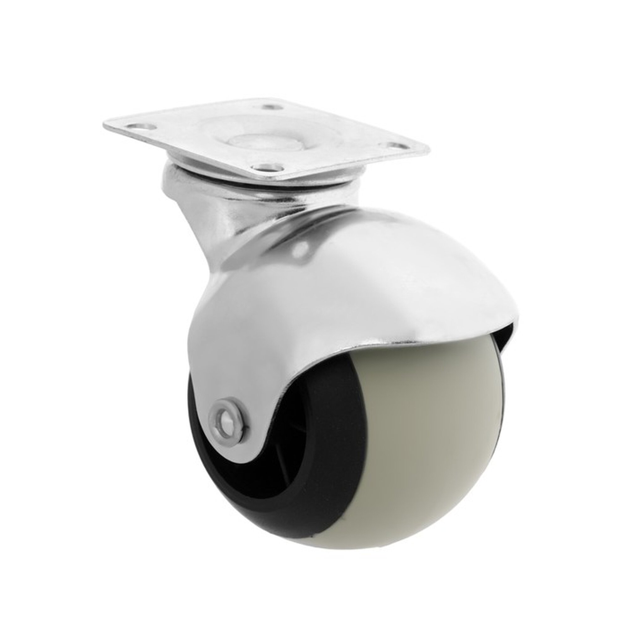 Колесо поворотное CAPPIO TPR для мебели диаметр 50 мм цвет серый 4 шт