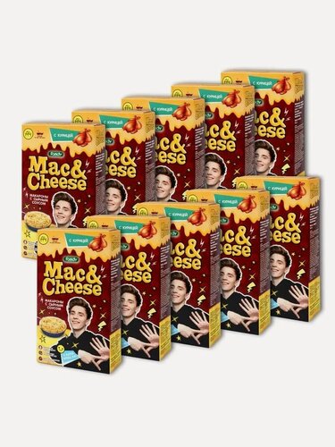 Изображение товара Макароны 10 шт по 143г с сырным соусом Mac&Cheese с курицей