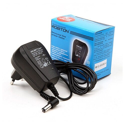 Адаптер блок питания ROBITON IB12-500S 12В 500mA разъем 552112мм 480₽