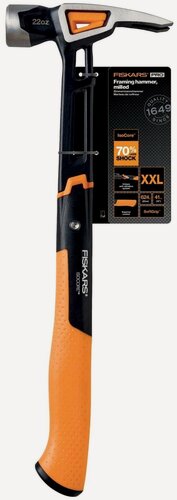 Изображение товара Молоток-гвоздодер столярный 0,623 кг сталь FISKARS XXL (1020216)