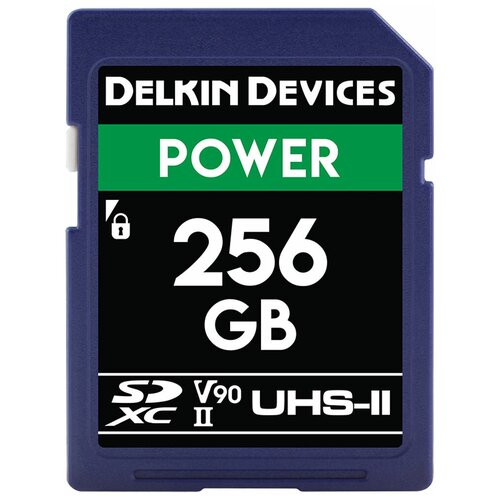 Карта памяти Delkin Power SDXC 256GB UHS-II U3 V90 R300/W250MB/s (DDSDG2000256) карта памяти delkin devices black sdxc 64gb uhs ii v90 r w 300 250 мб с