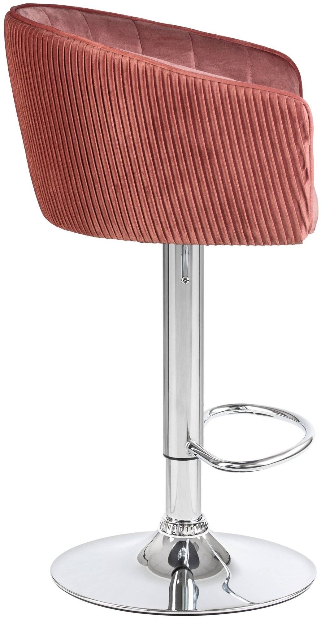 Барный стул DARCY LM-5025 бронзово-розовый велюр - фотография № 3