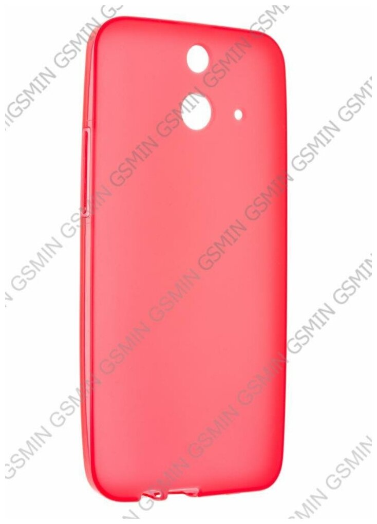Чехол силиконовый для HTC One Dual Sim E8 TPU (Красный Матовый)