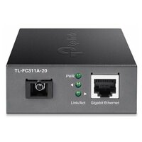 Медиа-конвертер TP-LINK TL-FC311A-20 Gigabit WDM media converter, 9/125μm Single-mode Fiber, SC Fiber port, 100/1000Mbps RJ-45 port, wave length 1550n