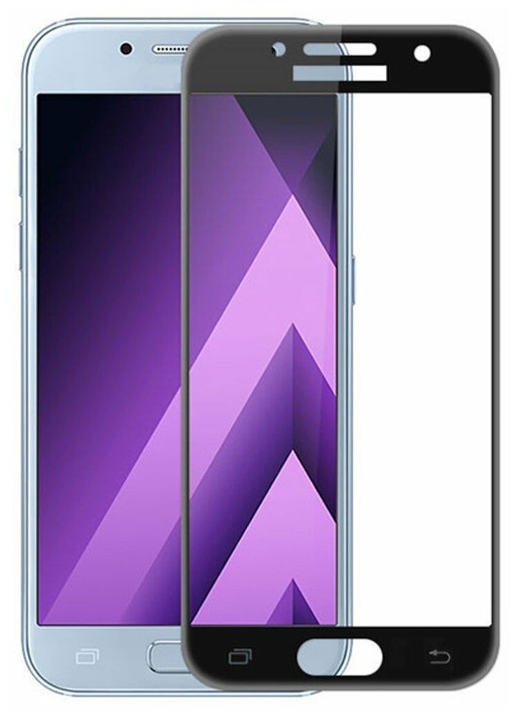 Защитное стекло для телефона Samsung A5 2017 3D черное