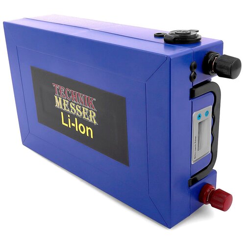 Аккумулятор литий-ионный TECHNIK-MESSER 12В 108000мАч BMS40A 292х185х82 вольтметр с термодатчиком быстрая зарядка 2USB авторозетка 5009800₽