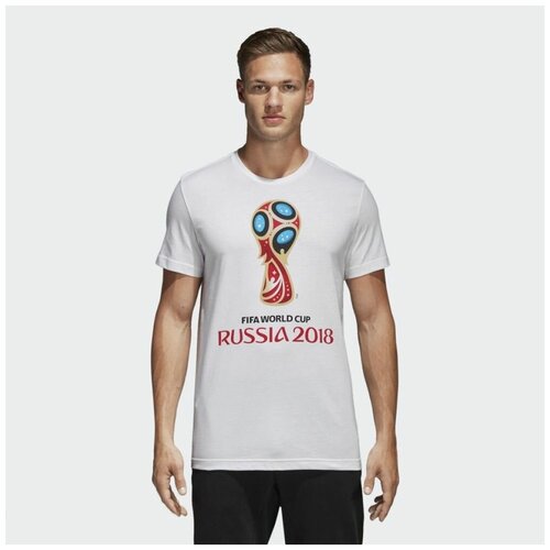 фото Футболка adidas wc emblem белый m cw2088