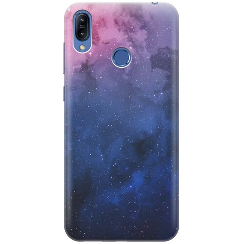 фото Ультратонкий силиконовый чехол-накладка для asus zenfone max (m2) zb633kl с принтом "звездное зарево" gosso