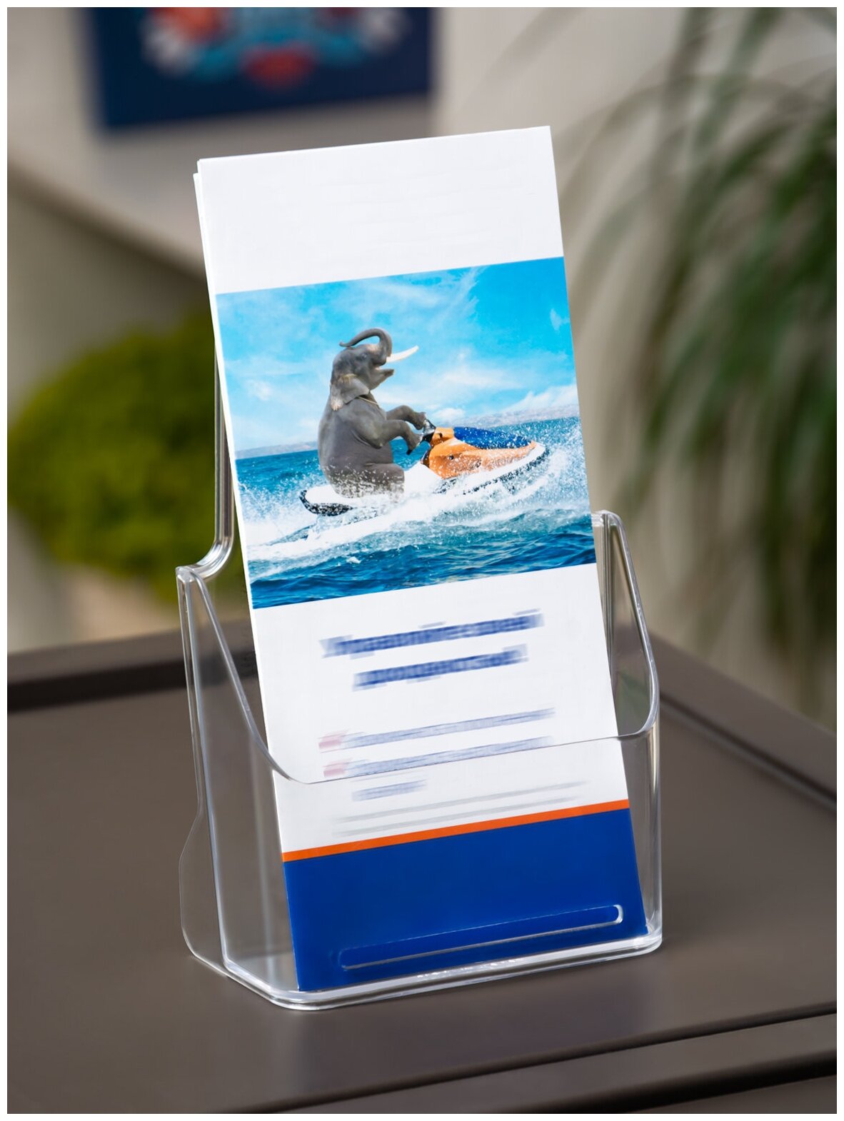 фото IZUMI / Подставка буклетница для рекламных и информационных материалов 12,4*6,5*17,3 см