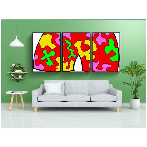 фото Модульный постер "бермуды, шорты, одежда" 180x90 см. из 3х частей в тубусе, без рамки lotsprints