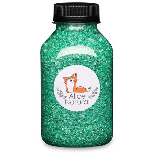 Соль для ванн ароматическая Alice Natural с шиммером 
