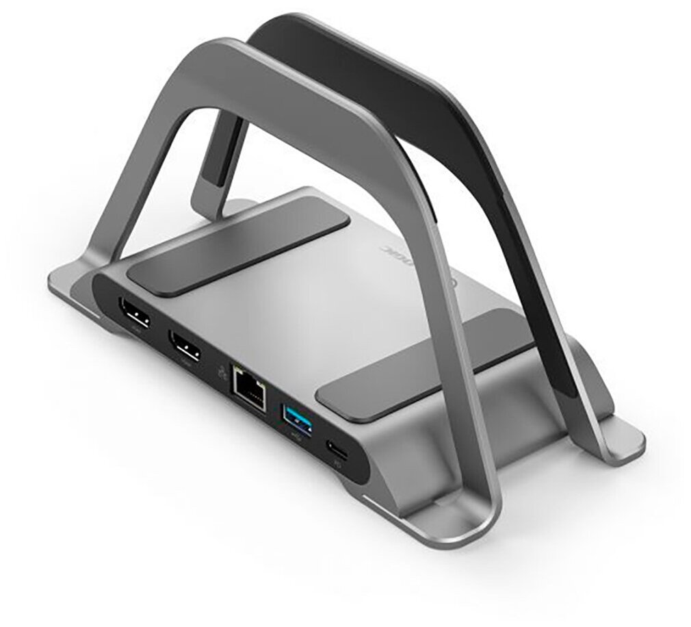 Док-станция Alogic Bolt Plus USB-C 100 Вт 10 в 1 серый космос