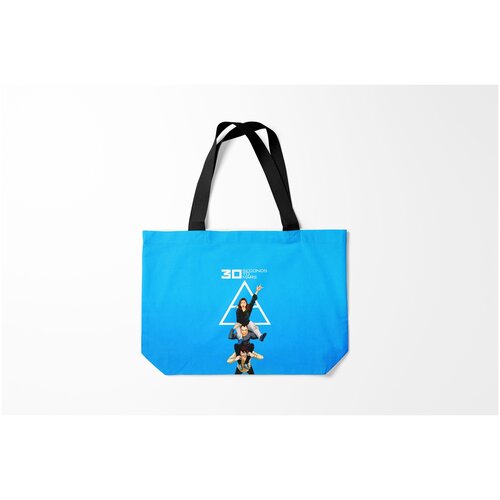 фото Сумка-шоппер / 46х35 см / рок / 30 seconds to mars группа burnettie