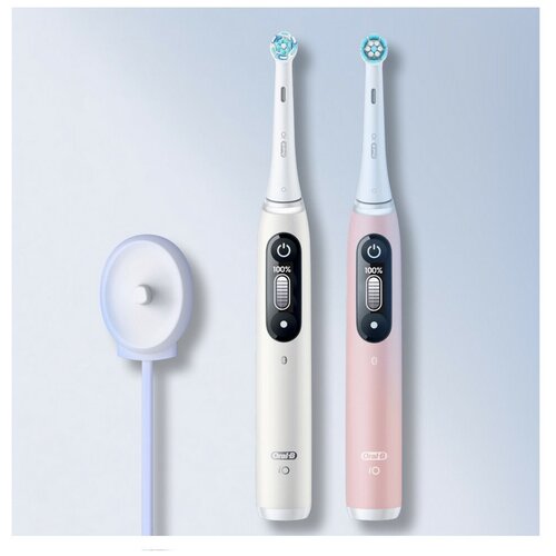 Электрические зубные щетки Oral-B iO 6 DUO White и Pink Sand