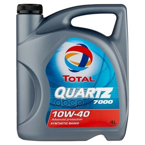 214107 Масло моторное quartz 7000 10w40 (sn), 4l TOTAL