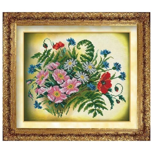 Набор для вышивания бисером Русская искусница Утренний букет, 31*26 см (РУС.ИСК.815)