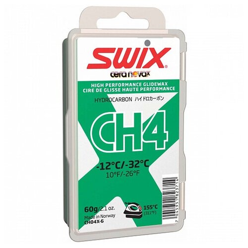 Парафин SWIX CH4X Green -12°… -32°С, 60 г