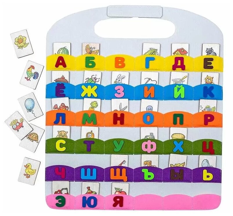 Коврик - игралка в дорогу Алфавит Smile Decor — фото 1