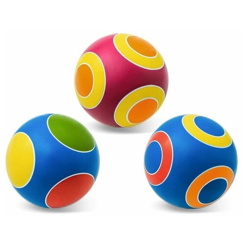 фото Мяч детский 15 см серия кружочки, мячи-чебоксары, р3-150/кр чпо имени в.и. чапаева