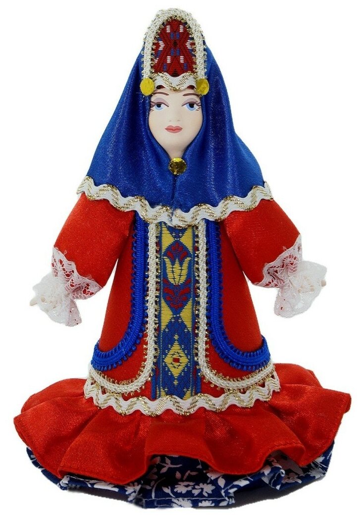 Кукла интерьерная Потешного промысла в Женском зимнем костюме.