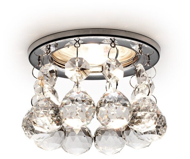 Встраиваемый светильник Ambrella Crystal K2051 CH/CL