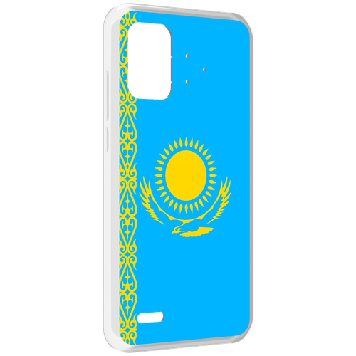 Чехол MyPads флаг Казахстана-1 для UMIDIGI Bison Pro задняя-панель-накладка-бампер