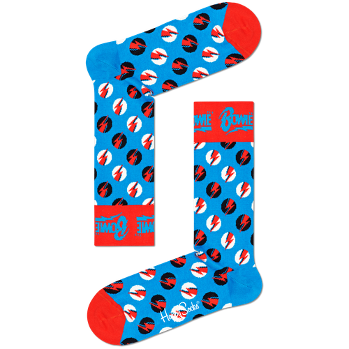 Носки Happy Socks, размер 36-40, голубой, красный