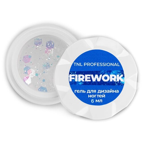 Гель для дизайна ногтей TNL Firework №03, 6 мл