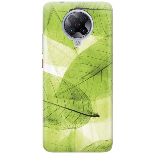 фото Ультратонкий силиконовый чехол-накладка для xiaomi redmi k30 pro / poco f2 pro с принтом "зеленые листья" gosso