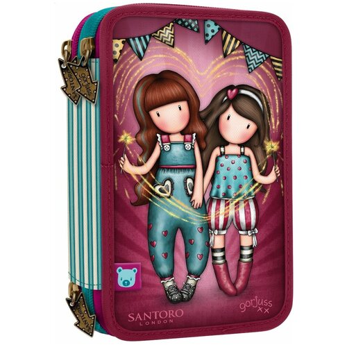Santoro London Тройной пенал с наполнением, санторо Gorjuss