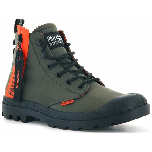 фото Ботинки мужские palladium pampa unlocked 77239-309 высокие зеленые (41)