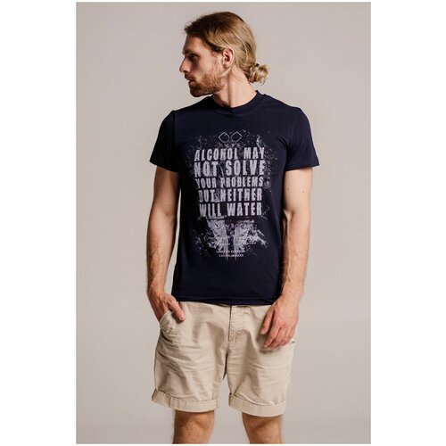 Футболка мужская Jason Rocks, цвет темно-синий , размер S