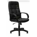 Кресло ЯрКресло Кр70 ТГ пласт ЭКО1 (экокожа черная) - изображение