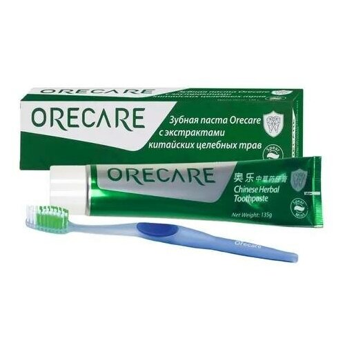 Зубная паста Тяньши с экстрактами китайских целебных трав (+ зубная щетка в комплекте)